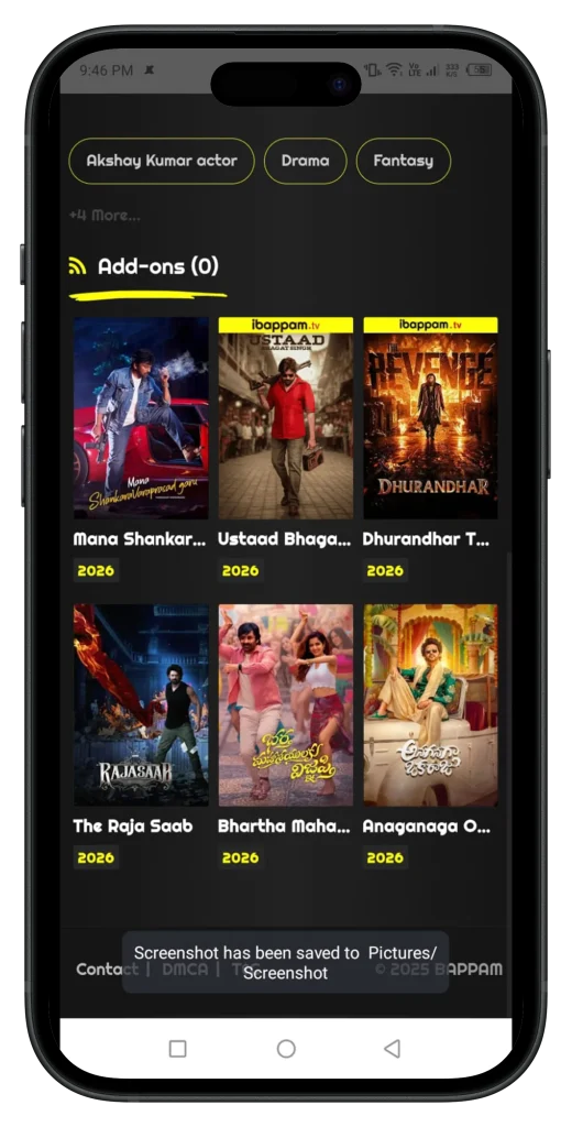 Bappam Movies For PC Download Watch Telegu Movies iBomma App Screenshot For iOS 13 Bappammovies.net.webp