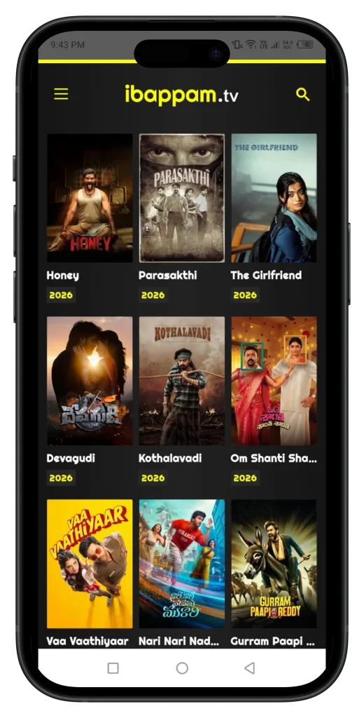 Bappam Movies For PC Download Watch Telegu Movies iBomma App Screenshot For iOS 8 Bappammovies.net.webp