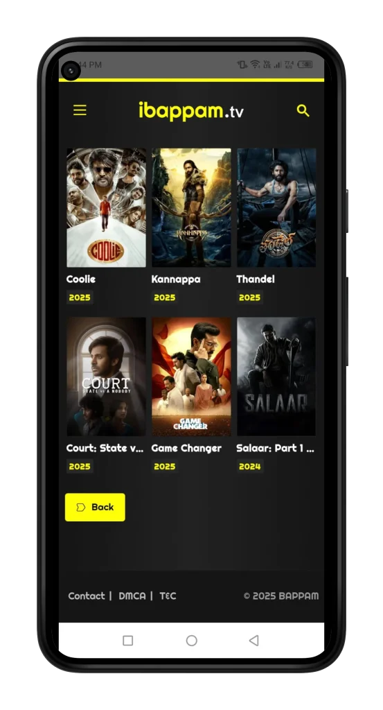 Bappam Movies For PC Download Watch Telegu Movies iBomma App Screenshot For Andriod 11 Bappammovies.net.webp